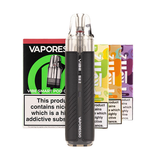 Vaporesso Vibe SE 2 Pod Kit Bundle - Leather Black