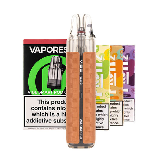Vaporesso Vibe SE 2 Pod Kit Bundle - Leather Brown