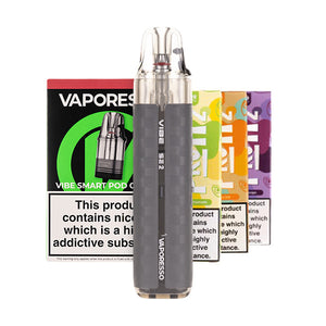 Vaporesso Vibe SE 2 Pod Kit Bundle - Leather Grey