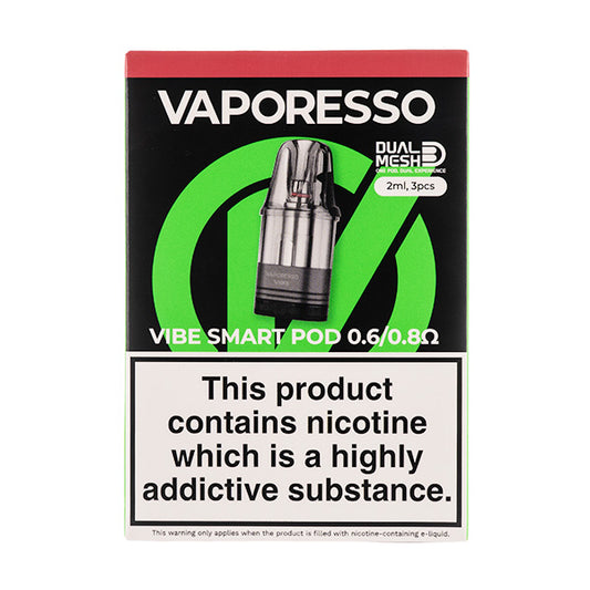Vaporesso Vibe V2 Replacement Pod Pack - 0.6/0.8ohms