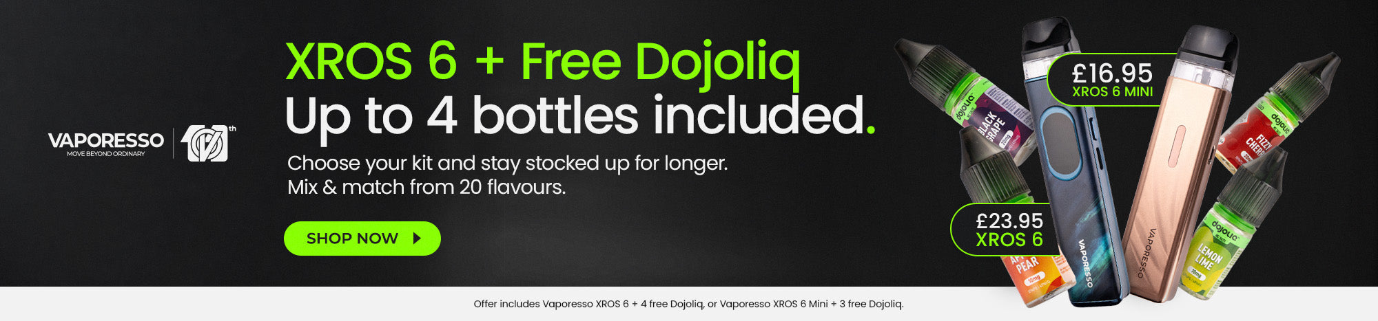 Vaporesso XROS 6 + Free Dojoliq Offer