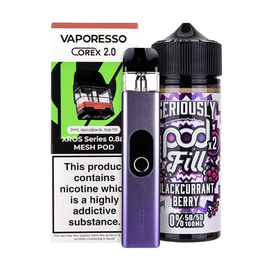 Vaporesso XROS 4 Nicotine Free Bundle - Lilac Purple