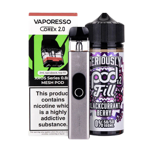 Vaporesso XROS 4 Nicotine Free Bundle - Silver