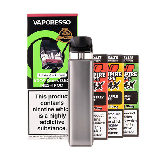 Vaporesso XROS 5 Mini Pod Kit Bundle - Titanium Silver