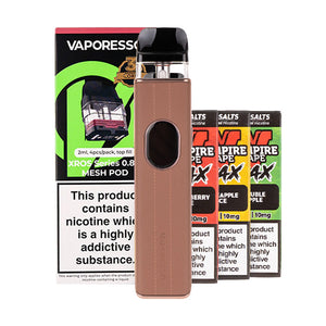 Vaporesso XROS 5 Pod Kit Bundle - Brown Leather