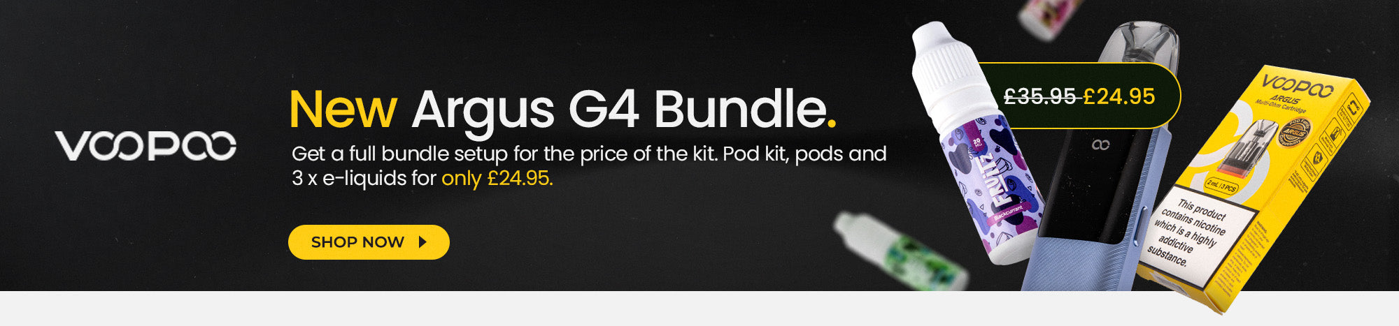 Shop the VooPoo Argus G4 Bundle offer
