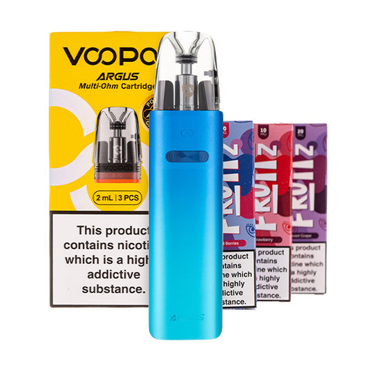 VooPoo Argus G4 Mini Pod Kit Bundle - Cyan