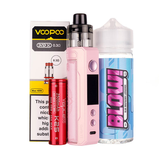 Voopoo Drag X2 Pod Kit Bundle glow pink