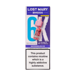 Watermelon Ice BM6000 Prefilled Pod + Refill by Lost Mary
