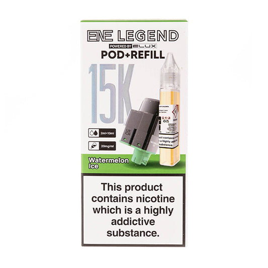 Watermelon Ice ENE Legend 15K Prefilled Pod + Refill by Elux