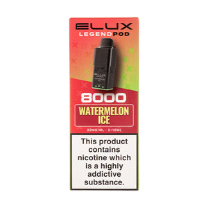 Watermelon Ice Legend 8000 Prefilled Pod + Refill by Elux