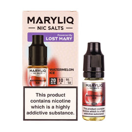 Watermelon Ice Nic Salt E-Liquid by Maryliq - Box and 10ml Bottle