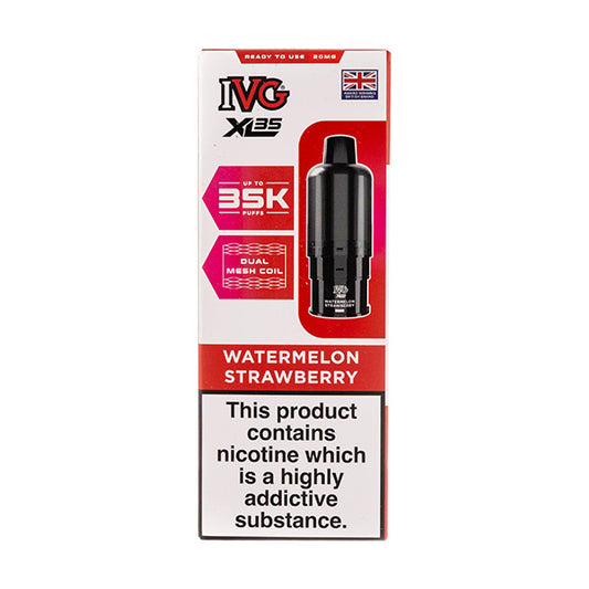 Watermelon Strawberry XL35 Prefilled Pod + Refills by IVG