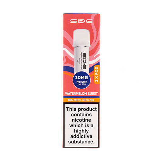 Watermelon Burst Crystal 600 Pro Prefilled Pods by SKE - 10mg