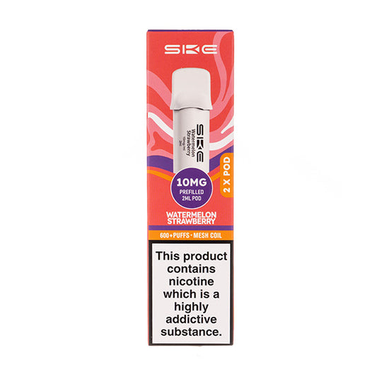 Watermelon Strawberry Crystal 600 Pro Prefilled Pods by SKE - 10mg