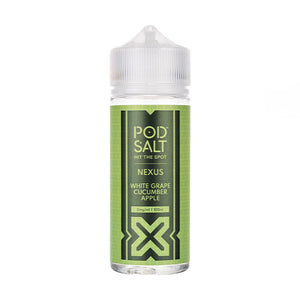 White Grape Cucumber 100ml Shortfill E-Liquid by Pod Salt Nexus