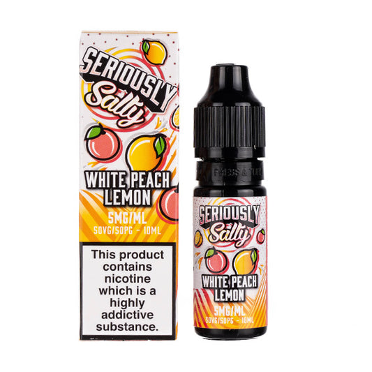 White Peach Lemon Nic Salt E-Liquid by Seriously Salty Fusionz