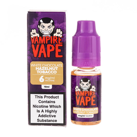 White Chocolate Hazelnut Tobacco E-Liquid By Vampire Vape - 6mg 