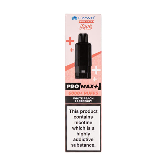 White Peach Raspberry Pro Max Plus Prefilled Pod + Refill by Hayati