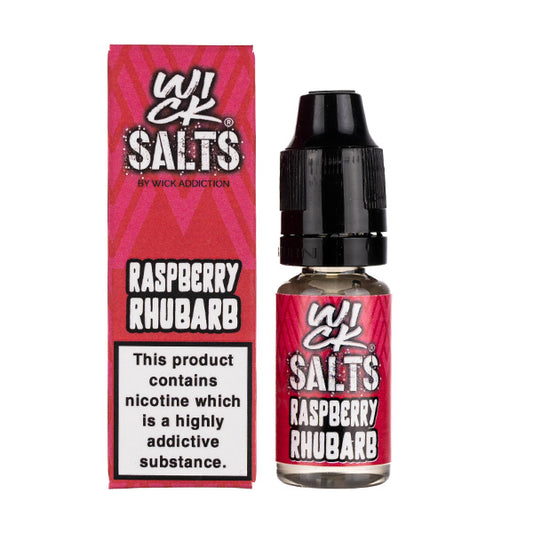 Wick Salts Raspberry Rhubarb Nic Salt E-Liquid by Wick Addiction