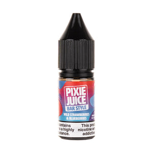 Wild Straw & Blueberries Bar Style Nic Salt E-Liquid by Pixie Juice