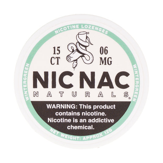 Wintergreen Nicotine Lozenges by Nic Nac Naturals 6mg