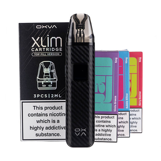 OXVA Xlim Pro Pod Kit Bundle - Black Carbon Fiber