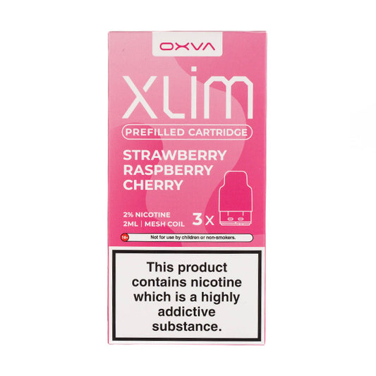 Xlim Strawberry Raspberry Cherry Prefilled Pods by Oxva