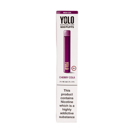 Yolo Bar M600 Disposable Vape in Cherry Cola (Boxed)