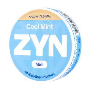 Cool Mint Mini X-Low Nicotine Pouches by Zyn (10 Pouch Can)