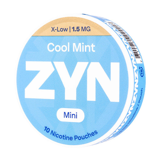 Cool Mint Mini X-Low Nicotine Pouches by Zyn (10 Pouch Can)