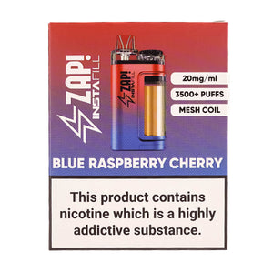 Zap Instafill 3500 Disposable Vape Kit Blue Raspberry Cherry
