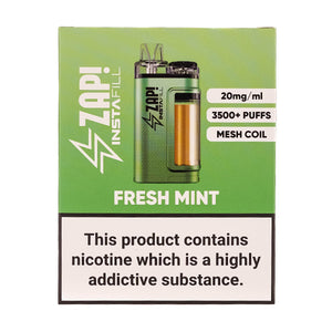 Zap Instafill 3500 Disposable Vape Kit Fresh Mint