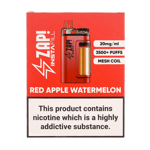 Zap Instafill 3500 Disposable Vape Kit Red Apple Watermelon