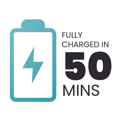 50 Minutes Charge Time