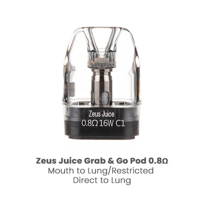 Zeus Juice Grab & Go Pod Kit - 650mAh, Nic Salt Included | Vape Superstore Zeus Juice Grab & Go Pod Kit - 650mAh, Nic Salt Included | Vape Superstore