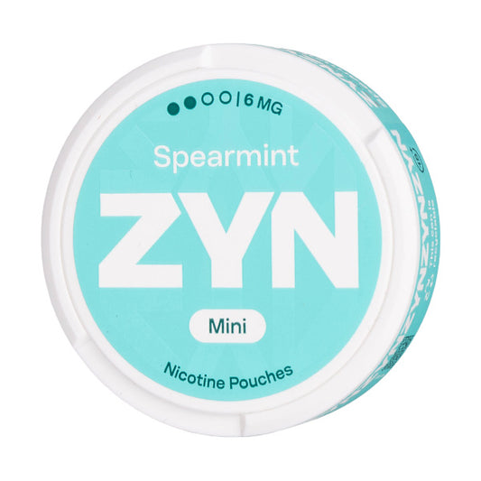 Spearmint Mini Medium Nicotine Pouches by Zyn - 6mg