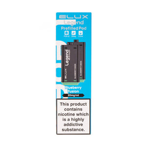 Blueberry Fusion Legend 1500 Prefilled Pods by Elux