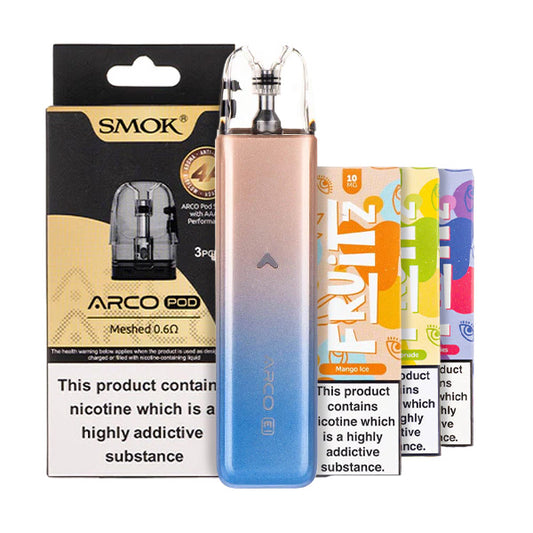 SMOK Arco E1 Pod Kit Bundle Blue Gold