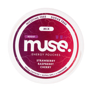 Strawberry Raspberry Cherry Energy Pouches by Muse 140mg Boost