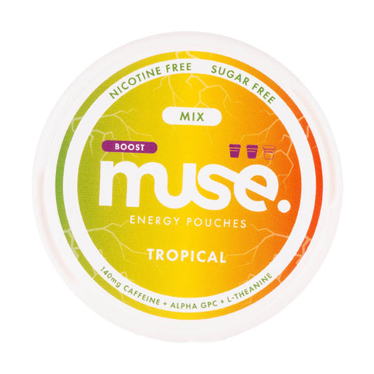 Muse Energy Pouches in Tropical | Caffeine Pouches at Vape Superstore Muse Energy Pouches in Tropical | Caffeine Pouches at Vape Superstore