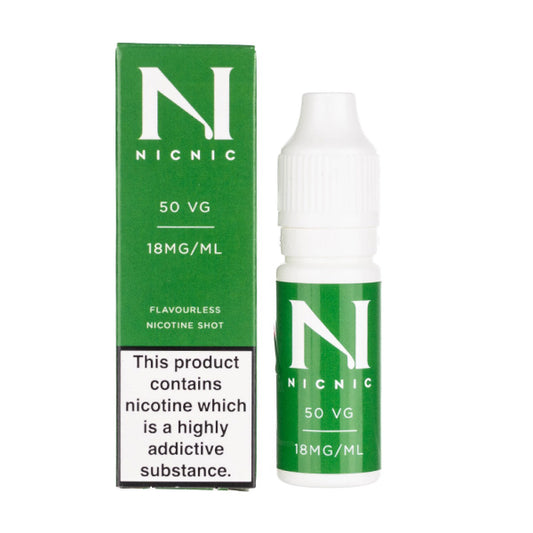 50/50 pg vg vape juice 50/50 18mg Nicotine Shot by Nic Nic
