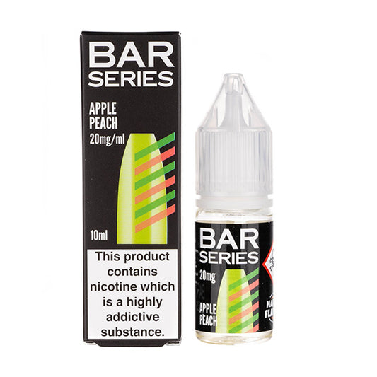 Bar Series Apple Peach Nic Salt E-Liquid Box & Bottle