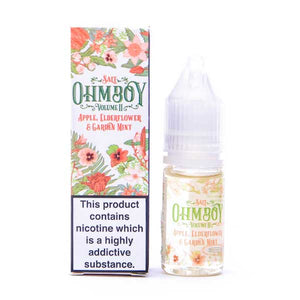 Apple, Elderflower and Garden Mint Nic Salt E-Liquid by Ohm Boy