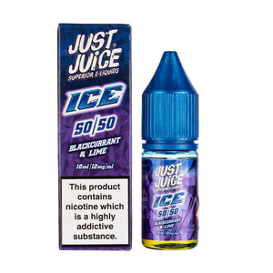 Blackcurrant & Lime Ice 50/50 E-Liquid by Just Juice Ice