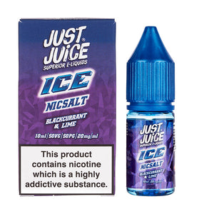 Blackcurrant & Lime Ice Nic Salt by Just Juice Ice