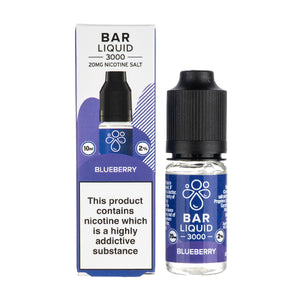 Blueberry Nic Salt E-Liquid by Bar Liquid 3000