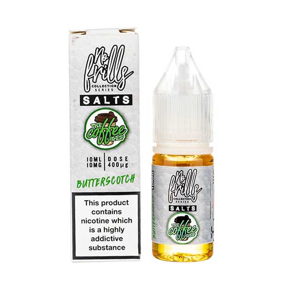 Butterscotch Nic Salt E Liquid Coffee Shop