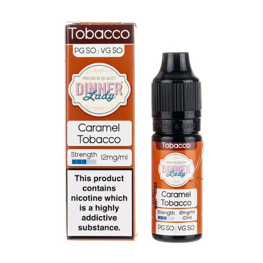 Dinner Lady Caramel Tobacco 50/50 E Liquid | Vape Superstore Dinner Lady Caramel Tobacco 50/50 E Liquid | Vape Superstore