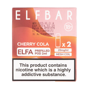 Cherry Cola Elfa Prefilled Pods by Elf Bar